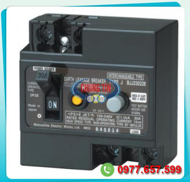  Địa chỉ bán ELB 2P 30A 15mA 1.5KA 240VAC BJJ23022-8  loại tốt 