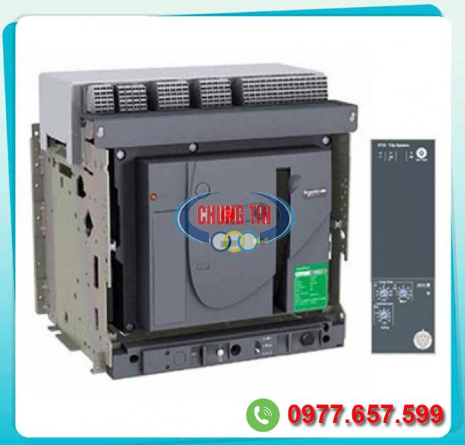  Nhập sỉ Máy cắt không khí ACB Easypact MVS08N3MF2L  800A 50KA_ Schneider giá rẻ 